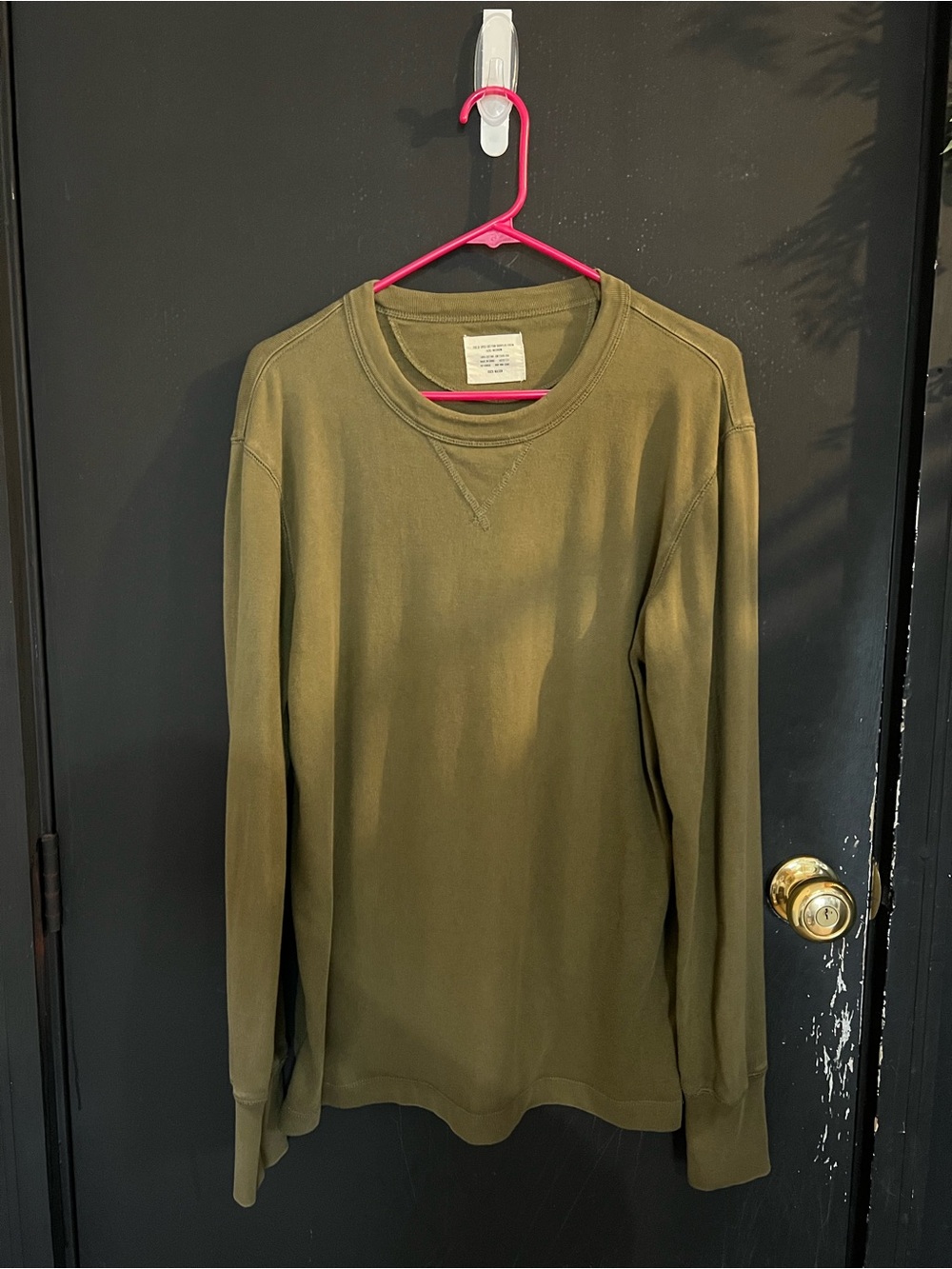 Buck Mason Field Spec Olive Green Longsleeve